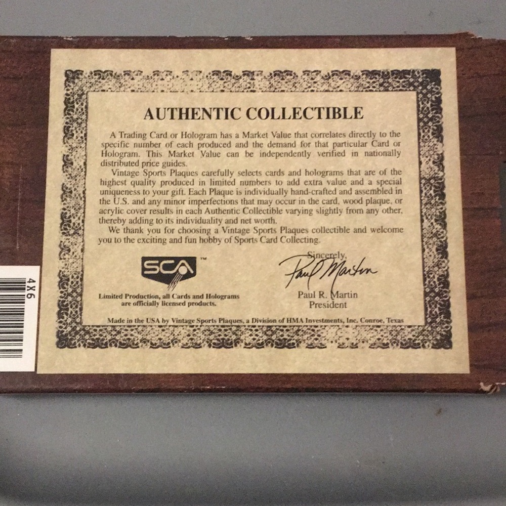 Vintage Sports Plaques, Mike Schmidt - Picture 2 of 3